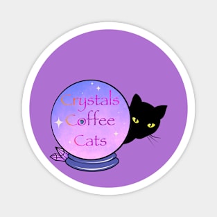 Crystals Coffee & Cats Magnet